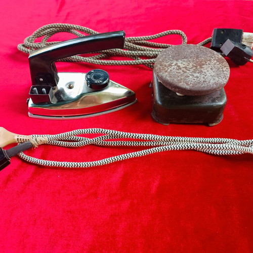 Tourist set with iron and hotplate, new, Soviet era