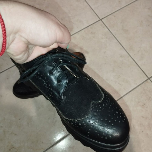 Dexim μαύρα παπούτσια Oxford νούμερο 39 με chunky σόλα