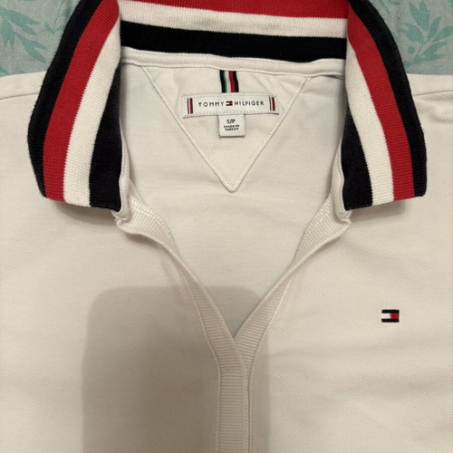 Tommy Hilfiger polo shirt, white, size S