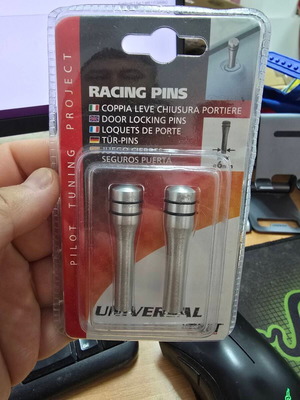 Ασφάλειες πόρτας ασημί universal 6mm, συσκευασία 2 τεμαχίων, καινούργιες