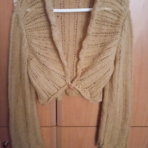 Handmade bolero used, original design, beige