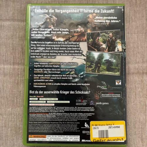 Arcania Xbox 360 PAL used complete
