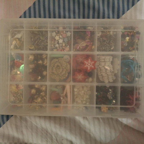 Box with various beads used