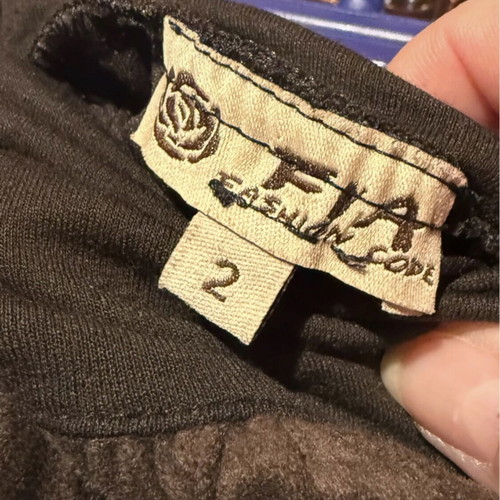 Vintage brown velour skirt with ruffles like new