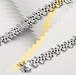  Λουράκι ρολογιού Συμβατό με IWatch Band 45mm 44mm 42mm Business Stainless Steel Metal Ασημένιο Χρυσό