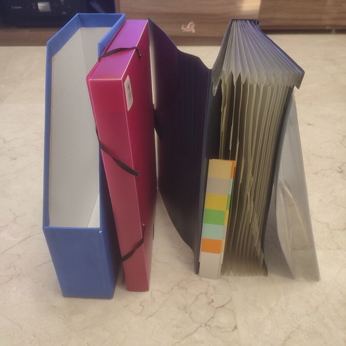 Set of 4 A4 Filing Binders and Folders like new