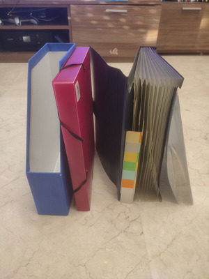 Set of 4 A4 Filing Binders and Folders like new