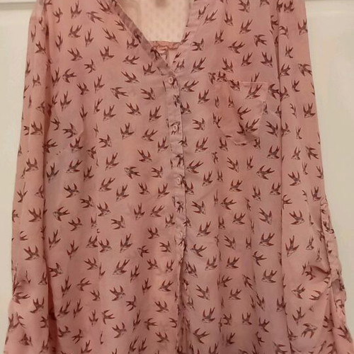 No Boundaries blouse pink like new, size XXL