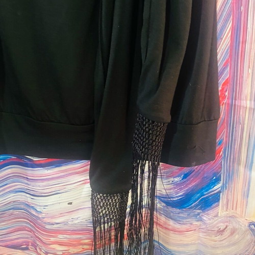 Ted Baker black boho strapless top like new, size S