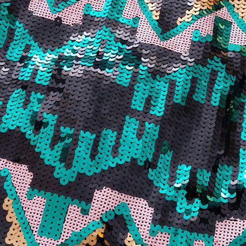 Mini skirt with sequins No32 H&M like new, black XS