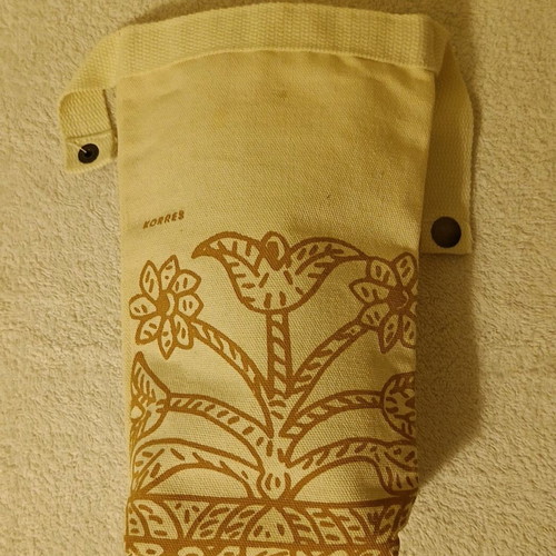 Korres fabric pouch beige with design like new