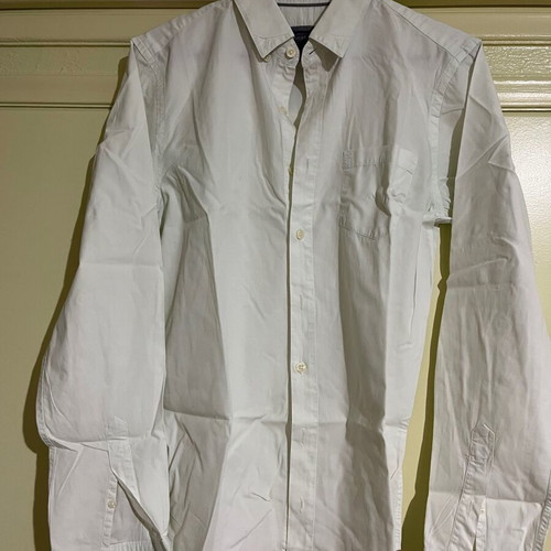 Pull & Bear men's long-sleeve shirt used, size S, light green