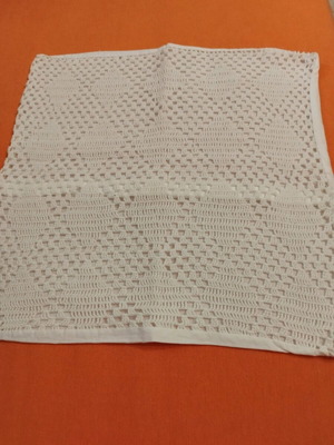 Handmade pillowcases white cotton, like new, set of two