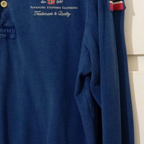 Napapijri men's blue polo shirt XL like new
