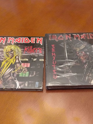 Iron Maiden Killers and Senjutsu CD combo, original releases, sealed