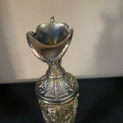 Amphora used bronze/brass 23cm 60s