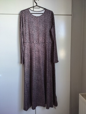 Emery Rose Maxi Leopard Print Dress new with tags, black and brown