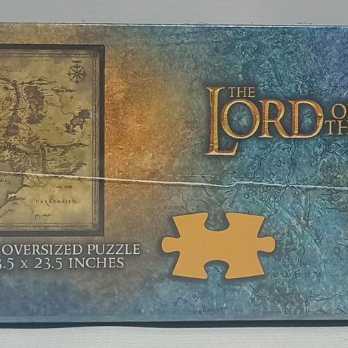 Noble Collection Lord of the Rings Middle Earth Map Puzzle new, 1000 pcs