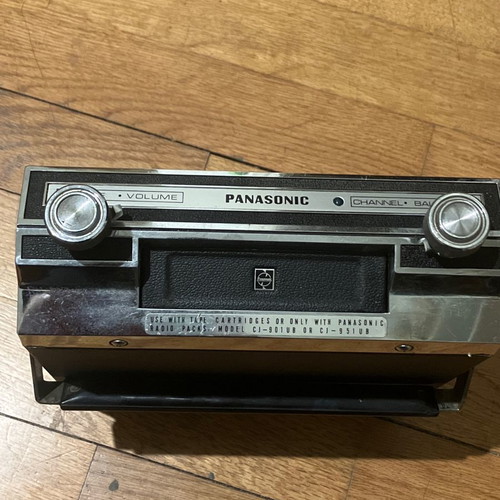 Vintage Panasonic CX-888SU car cassette player used for 8-track tapes