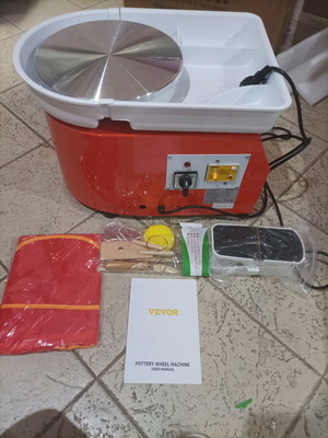 Vevor pottery wheel machine new with adjustable speed and foot pedal