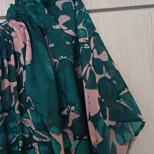 Billy Sabbado maxi dress like new, size M, green and pink
