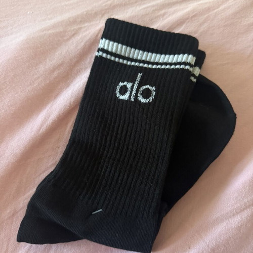 Alo Socks New, One Size Black