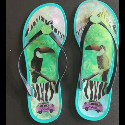 Axel flip-flops size 39 multicolored, like new