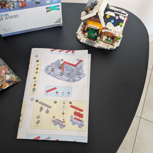 Christmas house building blocks like new