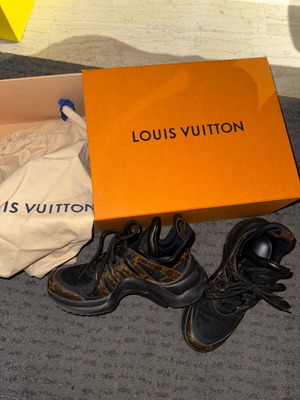 Louis Vuitton Archlight leather trainers 37.5 like new, black and brown