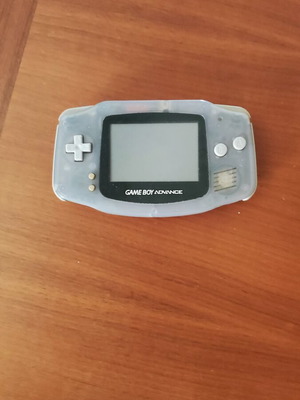 Game Boy Advance прозрачен син употребяван, напълно функционален
