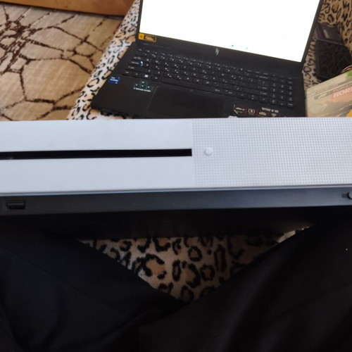 Xbox One S console used with 1TB storage and 2 controllers