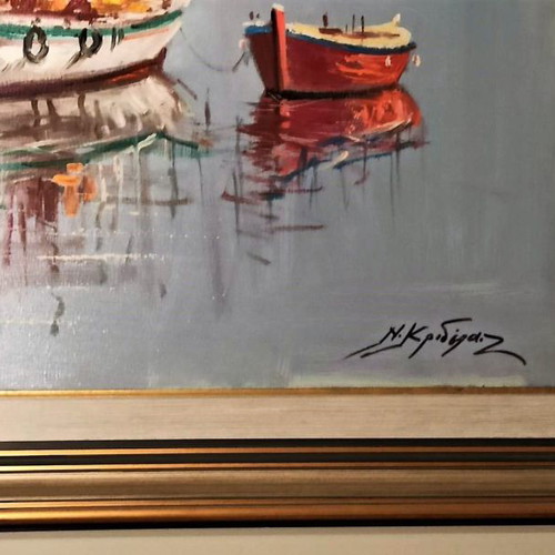 N. Krideras Oil Painting New (Island Theme) 140x100