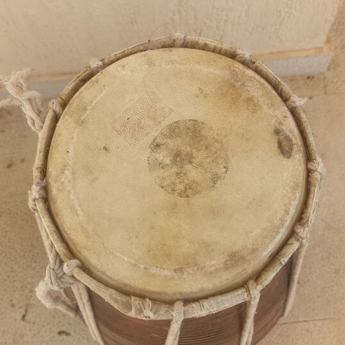 Mridangam wooden percussion instrument used, traditional Indian drum