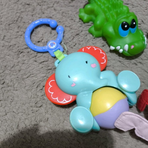 Teether and rattle set like new for babies 0+