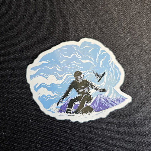 Αυτοκόλλητο Snowboarder καινούργιο