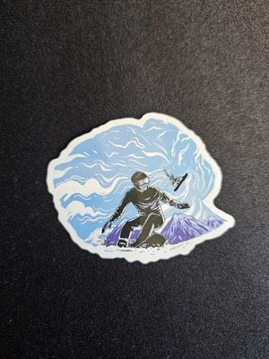Αυτοκόλλητο Snowboarder καινούργιο
