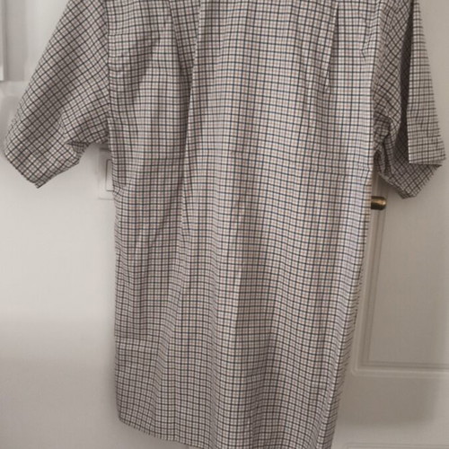Classic short sleeve shirt size M, new, multicolor plaid
