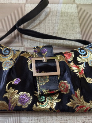 Japanese handmade bag used, black
