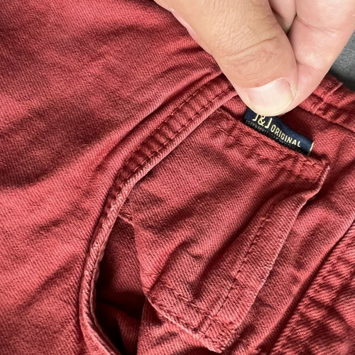 Jack & Jones summer pants size M, like new, straight fit, red