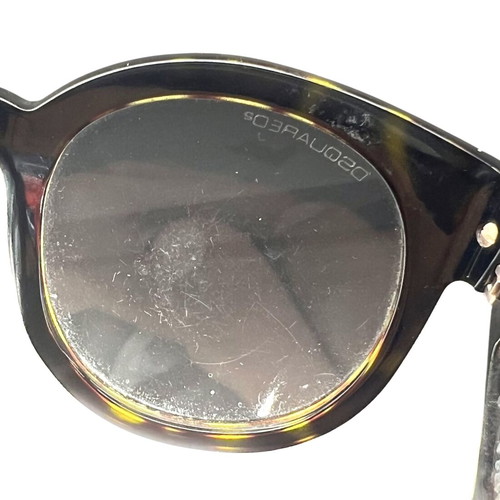 Dsquared2 round sunglasses, brown frame