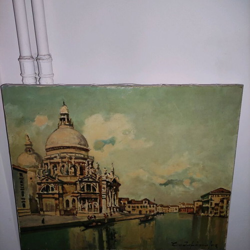 Oil painting on canvas by known artist, signed