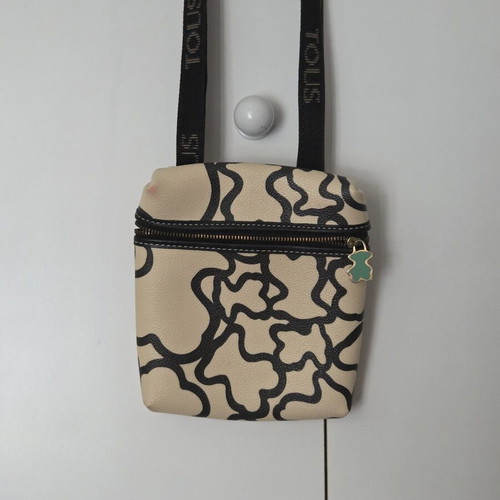 Tous Kaos Mini Crossbody bag like new, beige and black