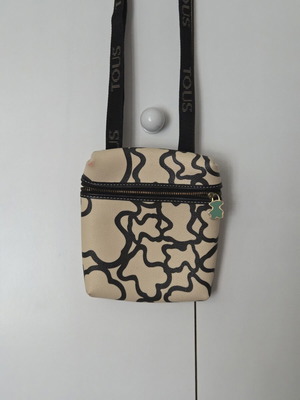 Tous Kaos Mini Crossbody bag like new, beige and black