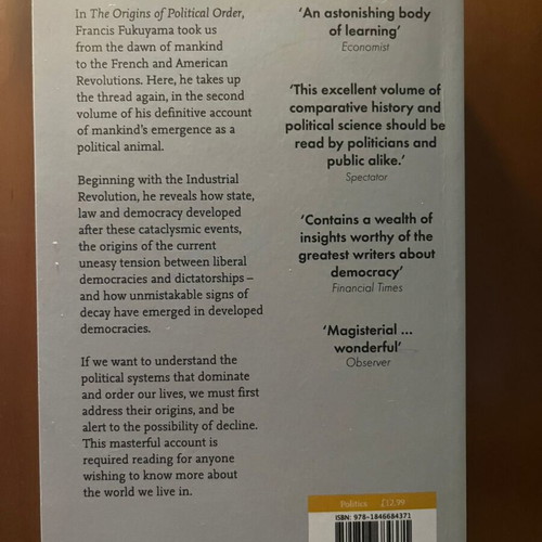 Political Order and Political Decay by Francis Fukuyama like new, English