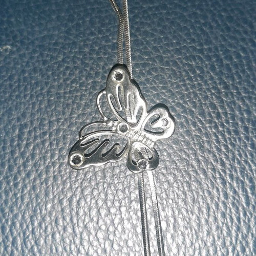 Butterfly long necklace like new