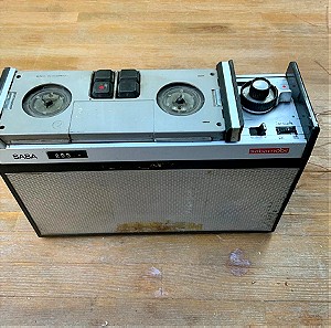 Saba Sabamobil TK-R12 Portable Reel To Reel Tape Deck 1960 φορητό Μπόμπινοφωνο κασέτας εξαιρετικά σπανιο