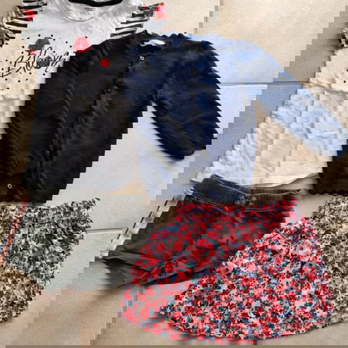 Σετ ρούχων κοριτσιού μεταχειρισμένο, νούμερο 92-98, πολύχρωμο