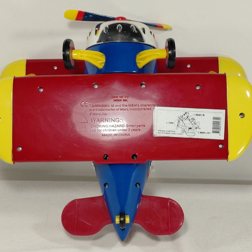 M&M's airplane plastic figure used, large