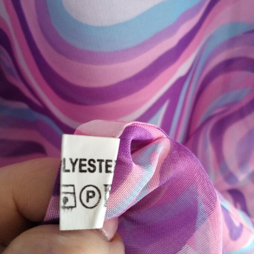 Asymmetric tunic poncho one size S-XL, brand new, retro psychedelic print