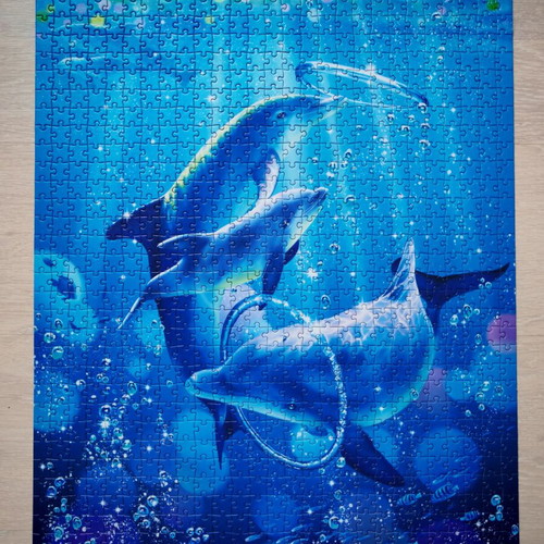 Clementoni dolphin puzzle 1000 pieces like new